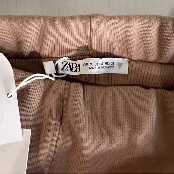 Zara tan ribbed skort shorts size X-Small - Picture 4 of 8